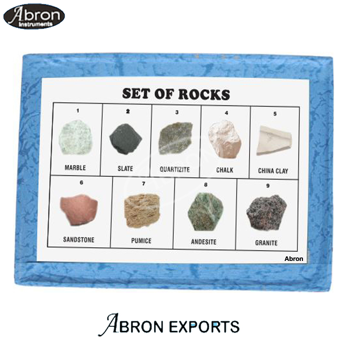 Collection set of 9 Rocks special in card box